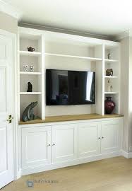 Modern built in sitting room units. Modern Built In Tv Media Unit In Shaker Design Livingroomfurniturefortv Tvunitdesignmo Built In Tv Unit Built In Shelves Living Room Built In Tv Cabinet