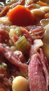 Slow Cooker White Beans With Smoked Ham Hocks Turnips 2 Tangerines Recipe Smoked Hocks Recipe Ham And Bean Soup Smoked Pork Hocks Recipe