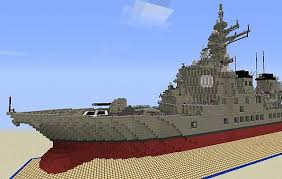 Initially laid down as the kongo class battlecruisers, the ships were upgraded throughout their lives, eventually evolving into the kongo class battleships and then further developed into capable fast battleships. Jmsdf Ddg Kongo Class Destroyer Minecraft Map