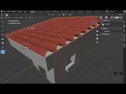 3d Modeling In Blender 2 8 5 Add Roof Tiles And Take Measurements Youtube Blender Tutorial Blender 3d Tutorial