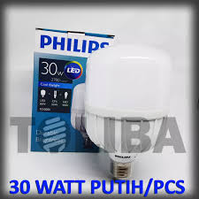 Lampu led emergency philips akan menyala seperti lampu biasa dalam kondisi listrik normal (listrik pln) dan akan otomatis menggunakan daya pada baterai saat pemadaman listrik. Jual Lampu Led Philips 30w 30watt 30 Watt Lampu Philips Led Kapsul Jumbo Toliba