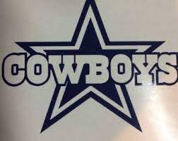Dallas Cowboy Decal Blue White 5 25x7 Etsy Dallas Cowboys Decor Dallas Cowboys Vinyl Decals