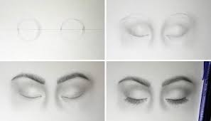 Eyelashes should be drawn using curved lines, not straight lines. How To Draw Closed Eyes 8 Step Formula To Realistic Drawings