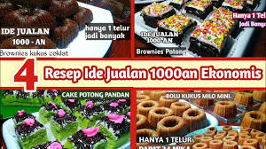 Brownies kukus memiliki tekstur yang lebih lembut dan tak terlalu padat. Ekonomis Laris Manis 4 Resep Ide Jualan 1000an 1 Telur Litetube