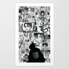 Levi Ackerman manga Art Print by GRAJSKETCH | Society6