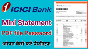The financial year begins on 1st april and ends on 31st march. Icici Bank Mini Statement Pdf File Password Open Icici Bank Email Mini Statement Pdf File Password Youtube