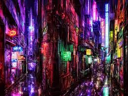 cyberpunk city at night, neon lit alleyway, rain, | Stable Diffusion |  OpenArt