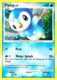 In february 2007, it was believed that piplup's localization name was the same as its japanese name, pochama, due to the claim made by a piece of merchandise at toy fair. Serebii Net Pokemon Card Database Dp Promo 3 Piplup