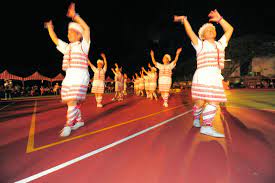 台灣鄉土民俗廟會攝影林新欽老師 苗栗道卡斯族牽田祭 一 basketball court
