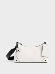 From classic top handles and embellished locks to sharp angular designs, charles & keith's collection has them all. White Chain Handle Bag Charles Keith In
