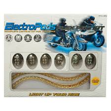 Street Fx 1044656 Electropods White Flex Pro Lighting Kit Motorcycleid Com