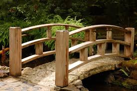 You may need to even out the surface at both ends of the bridge. Backyard Small Garden Bridge Ideas Novocom Top