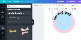 So currently this is basically a duplicate of the above, but i think i'll try to collect a few more cool text fonts, like the old enlgish one, and. How To Curve Text In Canva Using Built In Tools