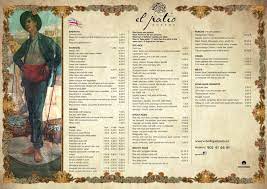 El Patio Bodega C Granada 39 Malaga Spain Menu Design Inspiration Menu Design Menu Restaurant