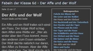 Hier Haben Schuler Einer 6 Klasse Selbst Fabeln Geschrieben Und Die Lehren Die Man Daraus Ziehen Kann Fabeln Geschwister Scholl Gymnasium Fabel