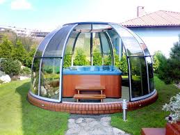 Hot Tub Enclosure Spa Dome Orlando Tub Enclosures Backyard Landscaping Designs Hot Tub