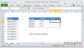 Excel Formula Count Cells That Contain Specific Text Excel Formula Cell Counting