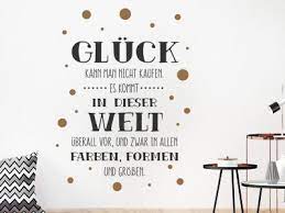Wandtattoo Gluck Spruche Wandtattoos De