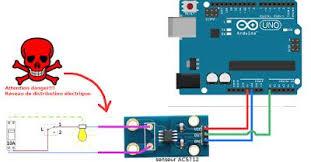 Senseur De Courant Alternatif Acs712 Senseur Invasif Arduino Courant Alternatif Projets Arduino