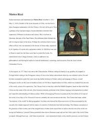 Matteo ricci, annua della cina del 1606 e 1607, bartolomeo zanetti, 2., 1610. Matteo Ricci A Chonicle Of Mathematical People