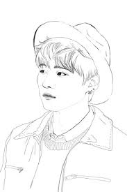 V Bts Drawings In 2020 Bts Drawings Line Art Drawings Coloring Pages
