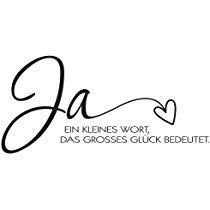 Rayher 28882000 Stempel Ja Ein Kleines Wort Das Grosses Gluck Bedeutet 5 X 9 Cm Spruche Hochzeit Hochzeitseinladung Spruche Stempel Hochzeit