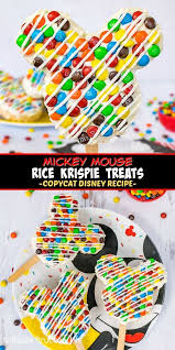 M M S Mickey Mouse Rice Krispie Treats Disney Copycat Recipe In 2020 Rice Krispie Treats Rice Krispies Krispie Treats Recipe
