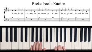 Backe backe kuchen, sulz im weinviertel. Backe Backe Kuchen Piano Tutorial Mit Pdf Kostenlos Youtube