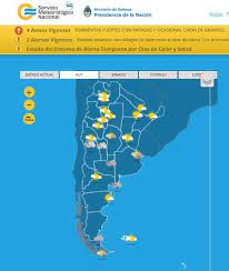 Alertas del servicio meteorológico nacional por tormentas en 9 provincias. Consulta El Servicio Meteorologico Nacional Argentina Facebook