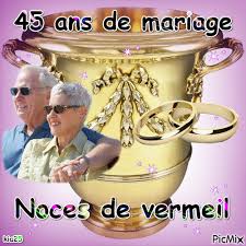 En envoyant une telle carte virtuelle, vous rappelez. Noces De Vermeil Picmix