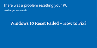 Reset failed run as admin How To Fix Windows 10 Reset Failed 6 Effective Ways