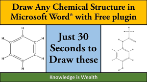 How To Draw Chemicals Structure In Ms Word In Less Than 30 Seconds Using  Free Chem4Word Plugin - Youtube