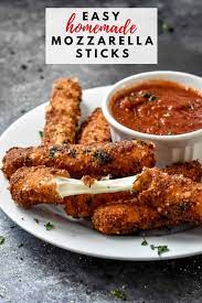 Easy Homemade Mozzarella Sticks Recipe Mozzarella Sticks Mozzarella Sticks Recipe Homemade Mozzarella Sticks