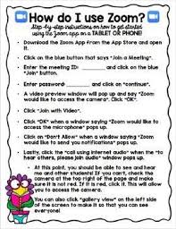 Distance Learning Zoom Meeting Information Instructions For Parents Editable Distance Learning Teaching Technology Online Teaching