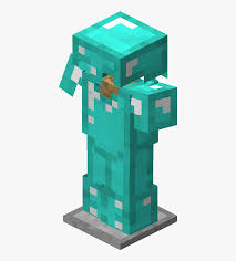 3d models for armor (1.12.2+) official resourcepack with x32 textures for items. Minecraft Diamond Armor On Armor Stand Hd Png Download Transparent Png Image Pngitem