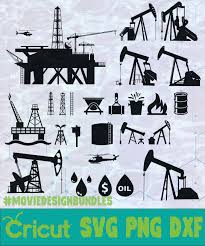 Download 8,318 crane free vectors. Oilfield Buildings Industry Silhouette Logo Svg Png Dxf Movie Design Bundles