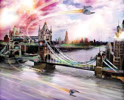 Fantasy London Art London Canvas Art Fantasy Art Surrealism Art Futuristic Art Picture Of London London Canvas Art Futuristic Art London Art