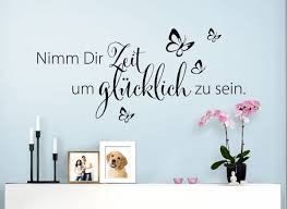Wandtattoo Spruch Nimm Dir Zeit Um Glucklich Zu Sein W5172 Spruche Zitate Wohnzimmer Wandtattoos Nach Zimmer Wandtattoos Grandora De