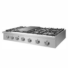 Top 10 best portable camping grills. Nxr Professional Ranges Liquid Propane Pro Style 48 Gas Cooktop With 6 Burners With Griddle In Stainless Steel Wayfair