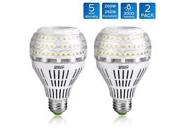 Sansi A21 22w 250 200watt Equivalent Omni Directional Ceramic Led Light Bulbs 3000 Lumens 5000k Daylight Cri 80 E26 Medium Screw Base Home Lighting 2pack Newegg Com