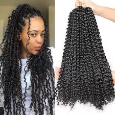 Natural hair havana twist style barbie. Amazon Com Leeven 6pcs Passion Twist Braiding Hair For Butterfly Locs Natural Black Water Wave Crochet Passion Twist Hair For Black Women 18 Inch Long Bohemian Braids Synthetic Crochet Hair 1b Beauty