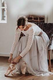 Maybe you would like to learn more about one of these? Boho Brautkleid Mit Grau Lila Tullrock Und Braut Top Mit Spitze Hochzeitskleid Boho Langes Abendkleid Brautkleid