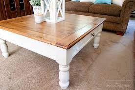 Hmmm…now you've got me thinking… Farmhouse Coffee Table Makeover Unoriginal Mom
