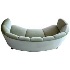 Banana Form Or Curved Sofa By Slagelse Mobelvaerk In The Manner Of Viggo Boesen Brown Leather Recliner Chair Curved Sofa Oversized Chair And Ottoman