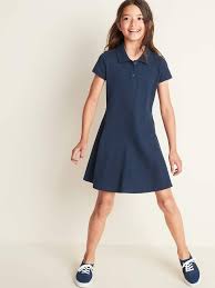 Old Navy Uniform Pique Polo Dress For Girls Sponsored Ad Pique Uniform Navy Polo Dress Girls Dresses Short Sleeve Dresses