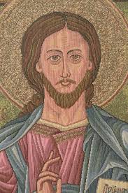 Christ Pantocrator Icon European Wall Tapestry