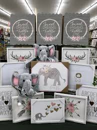 Hobby Lobby Merchandising Table Displays Work Baby Girl Nursery Themes Girl Nursery Room Baby Girl Elephant