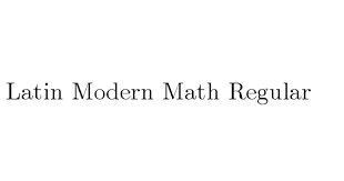 If a separate readme file accompanies the work, we recommend a name of the form readme Latin Modern Math Regular Font Information