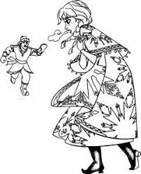 Karlar Ulkesi Frozen Anna Usuyor Boyama Sayfasi Pdf Frozen Anna Kar