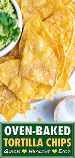 The Best Homemade Baked Tortilla Chips Evolving Table Recipe Baked Tortilla Chips Tortilla Chips Homemade Chips
